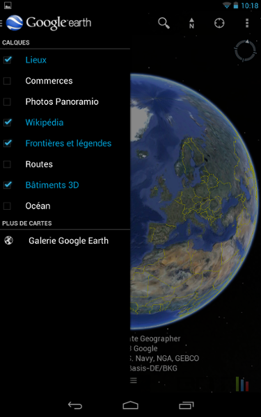 Mise à jour de google earth sur android street view texto sms gratuit